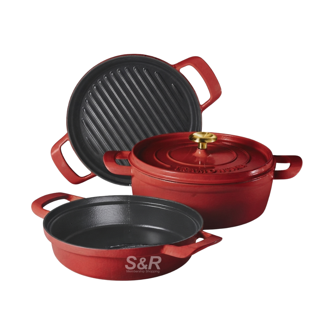 Tramontina Enameled Cast Iron Cabernet Set 4 pieces